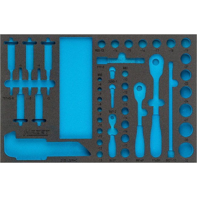 HAZET 2komponentn&iacute; vložka z měkk&eacute; pěny 163-329L ∙ d x &scaron;: 519 mm x 342 mm