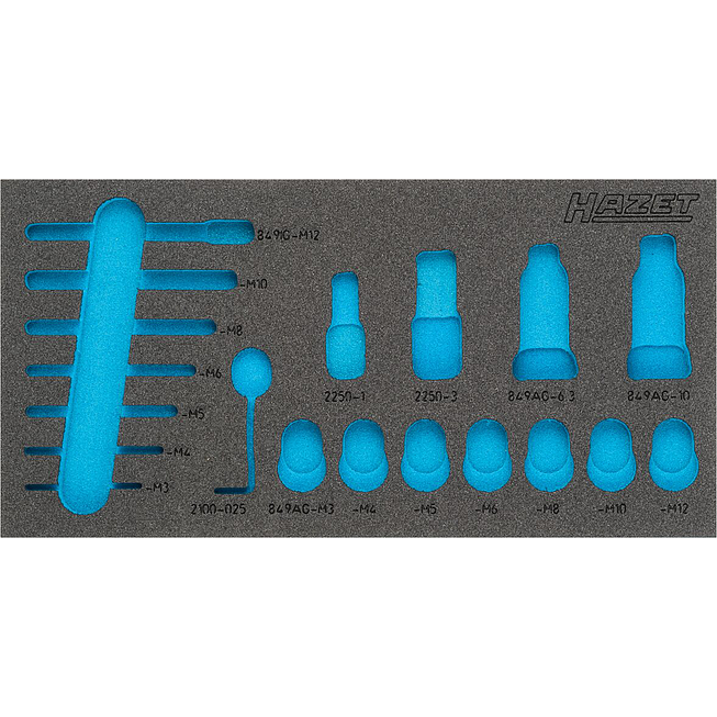 HAZET 2komponentní vložka z měkké pěny 163-336L ∙ d x š: 342 mm x 172 mm