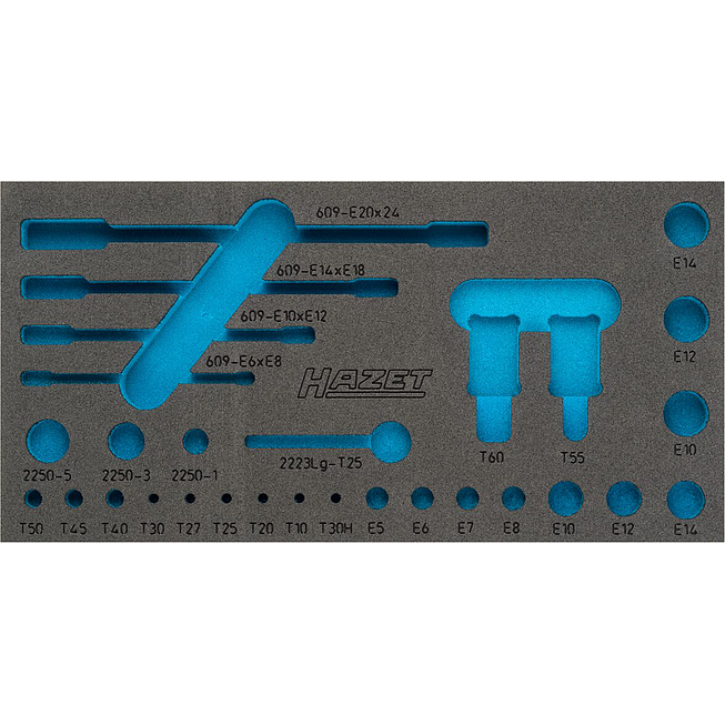 HAZET 2komponentní vložka z měkké pěny 163-345L ∙ d x š: 342 mm x 172 mm