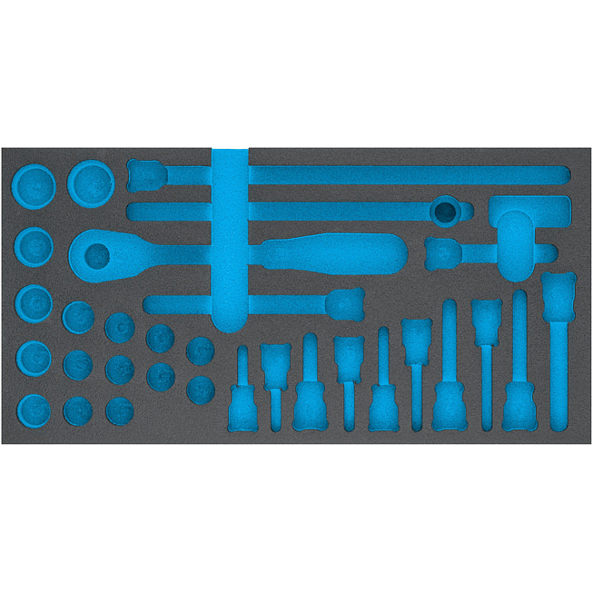 HAZET 2komponentní vložka z měkké pěny 163-352L ∙ d x š: 342 mm x 172 mm