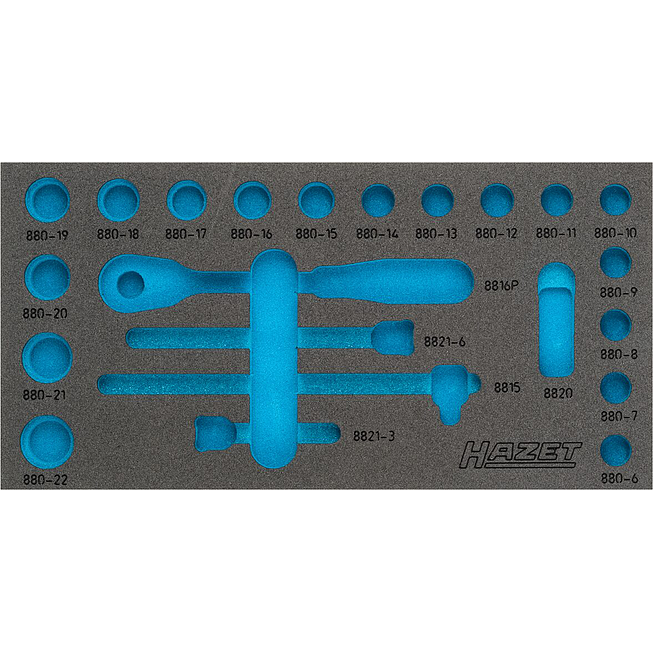 HAZET 2komponentní vložka z měkké pěny 163-353L ∙ d x š: 342 mm x 172 mm