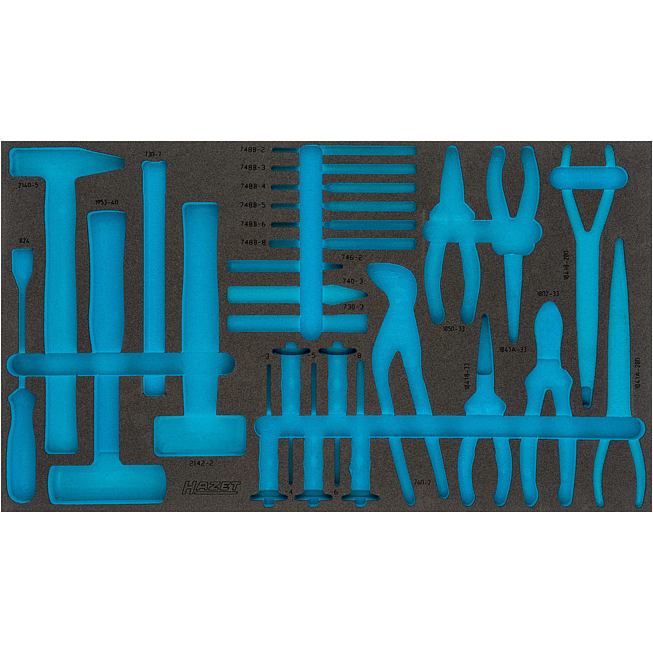 HAZET 2komponentní vložka z měkké pěny 163-479L ∙ d x š: 691 mm x 392 mm