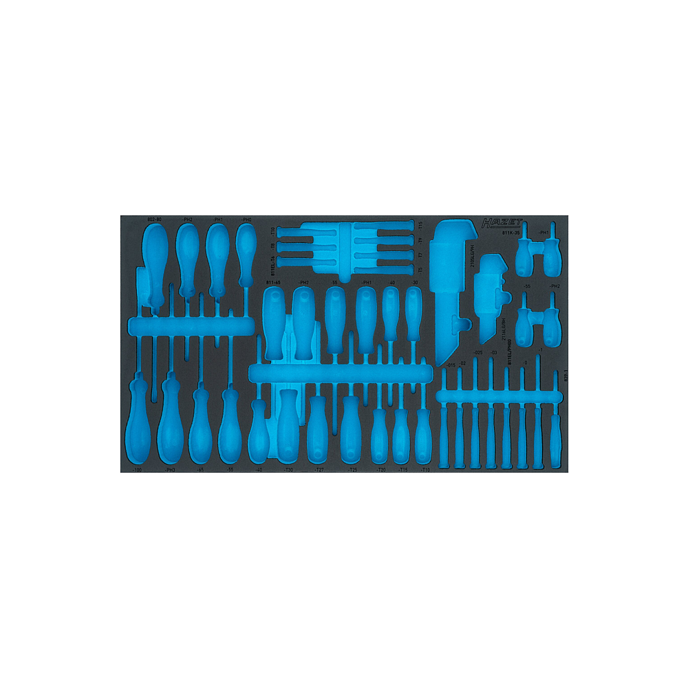 HAZET 2komponentn&iacute; vložka z měkk&eacute; pěny 163-480LN ∙ d x &scaron;: 691 mm x 392 mm