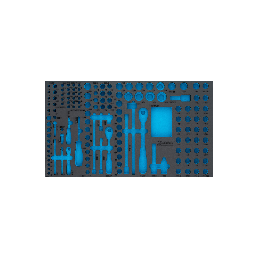 HAZET 2komponentní vložka z měkké pěny 163-481LN ∙ d x š: 691 mm x 392 mm