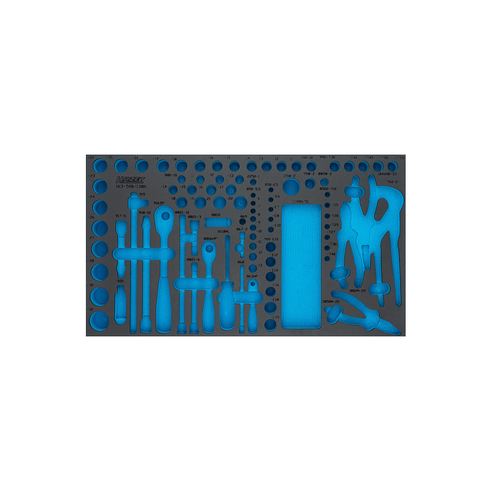 HAZET 2komponentn&iacute; vložka z měkk&eacute; pěny 163-508LN ∙ d x &scaron;: 691 mm x 392 mm