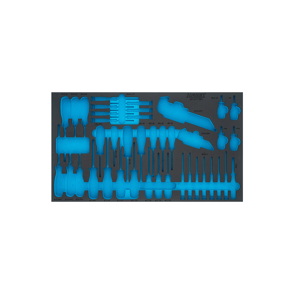 HAZET 2komponentní vložka z měkké pěny 163-527LN ∙ d x š: 691 mm x 392 mm