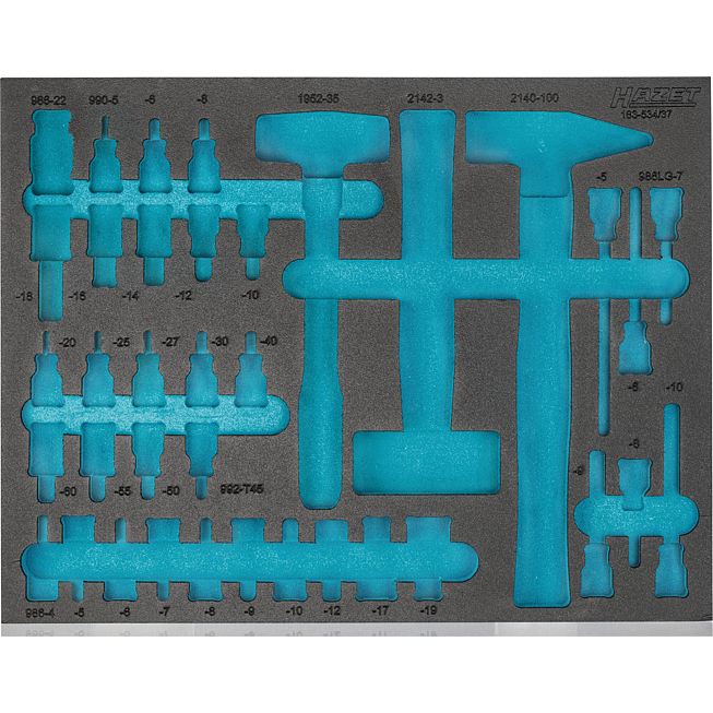 HAZET 2komponentní vložka z měkké pěny 163-534L