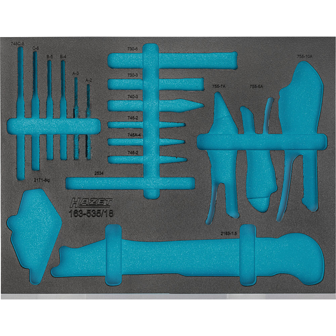 HAZET 2komponentní vložka z měkké pěny 163-535L