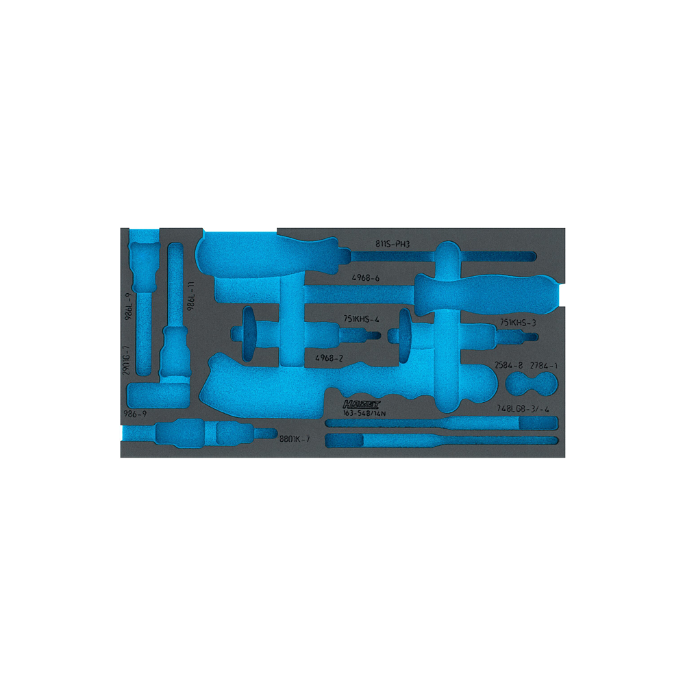 HAZET 2komponentn&iacute; vložka z měkk&eacute; pěny 163-548LN ∙ d x &scaron;: 342 mm x 172 mm