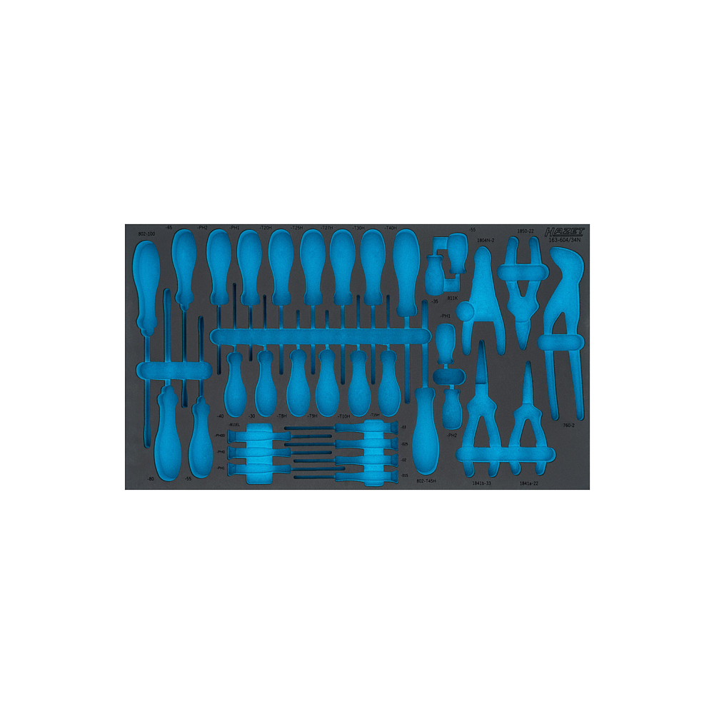 HAZET 2komponentn&iacute; vložka z měkk&eacute; pěny 163-604LN ∙ d x &scaron;: 691 mm x 392 mm