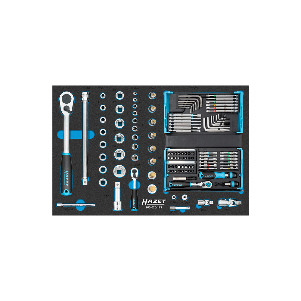 HAZET Sada n&aacute;strčn&yacute;ch kl&iacute;čů 163-625/113 ∙ 113-d&iacute;ln&yacute;