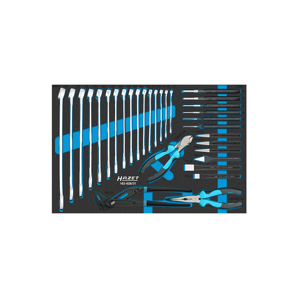 HAZET Sada n&aacute;řad&iacute; 163-626/31 ∙ 31-d&iacute;ln&yacute;