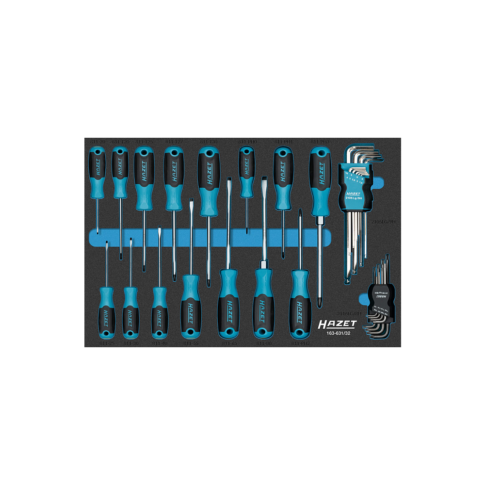 HAZET Sada &scaron;roubov&aacute;ků 163-631/32 ∙ 32-d&iacute;ln&yacute;