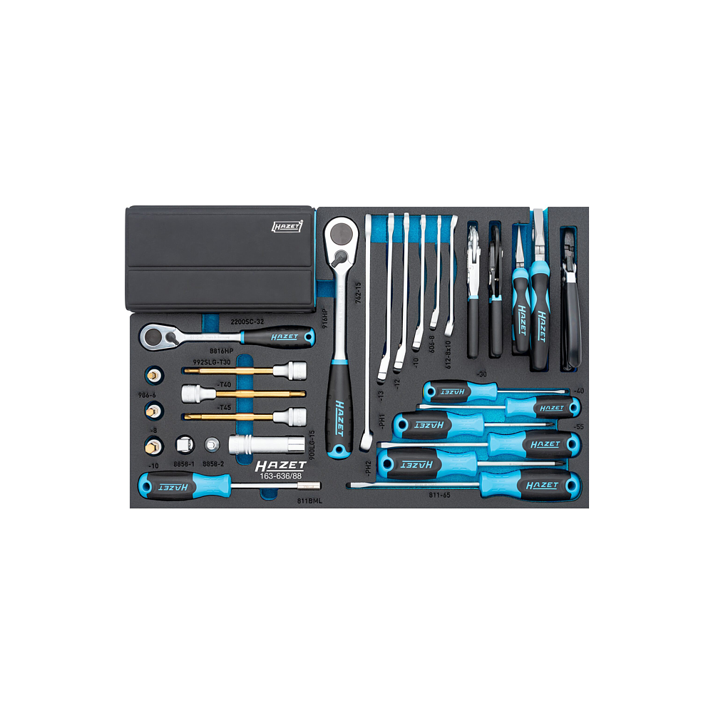 HAZET Sada n&aacute;řad&iacute; 163-636/88 ∙ 88-d&iacute;ln&yacute;