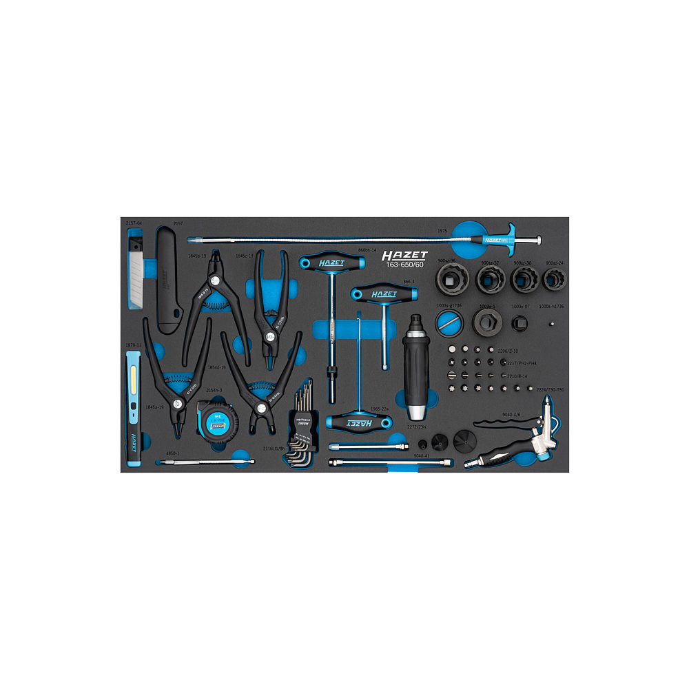 HAZET Sada n&aacute;řad&iacute; 163-650/60 ∙ 60-d&iacute;ln&yacute;