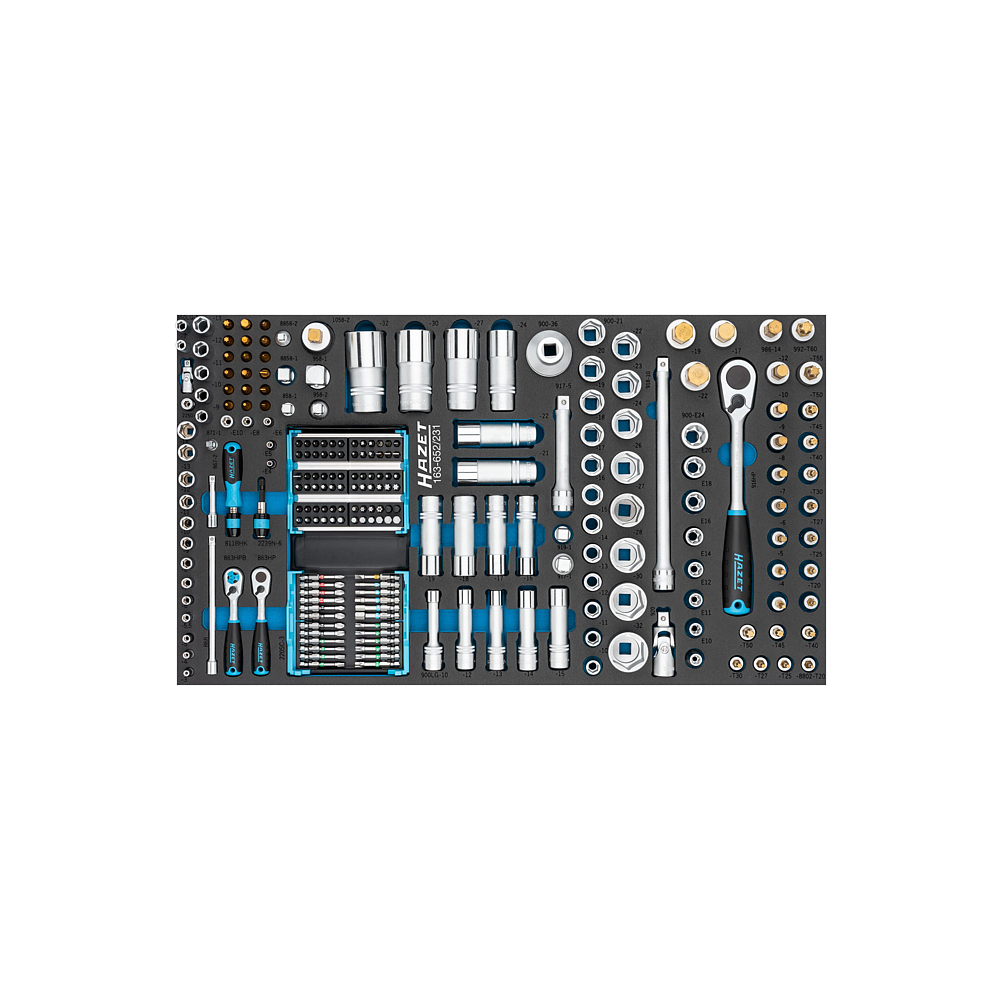 HAZET Sada n&aacute;řad&iacute; 163-652/231 ∙ 231-d&iacute;ln&yacute;