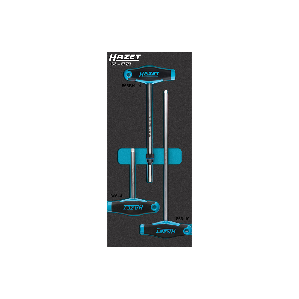 HAZET Sada n&aacute;řad&iacute; 163-677/3 ∙ 3-d&iacute;ln&yacute;