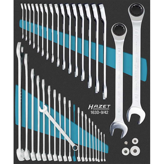 HAZET Sada šroubovacích klíčů 163D-9/42 ∙ 42-dílný ∙ 5,5 – 32