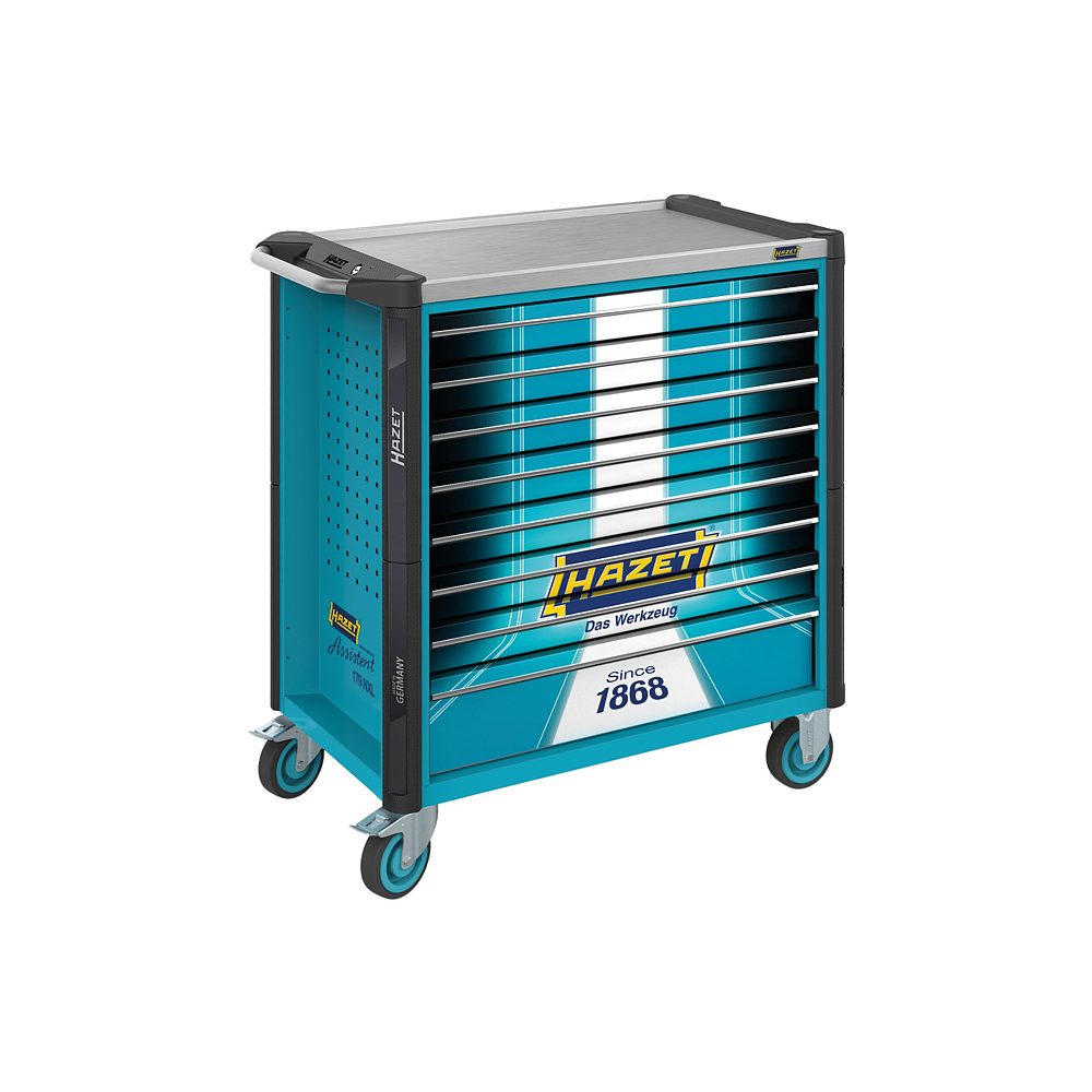 HAZET D&iacute;lensk&yacute; voz&iacute;k Asistent 179NXL ∙ jednotliv&yacute; 179NXL-8S1 ∙ d x &scaron; x v: 959 mm x 518 mm x 1020 mm ∙ Z&aacute;suvky, n&iacute;zk&eacute;: 7&times; 81&thinsp;x&thinsp;696&thinsp;x&thinsp;398 mm ∙ Z&aacute;suvky, vysok&eacute;: 1&times; 166&thinsp;x&thinsp;696&thinsp;x&thinsp;398 mm