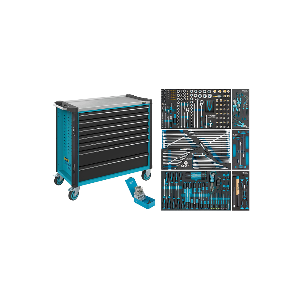 HAZET D&iacute;lensk&yacute; voz&iacute;k Asistent 179NXXL ∙ sortiment 179NXXL-7/352 ∙ 352-d&iacute;ln&yacute; ∙ Z&aacute;suvky, n&iacute;zk&eacute;: 5&times; 81&thinsp;x&thinsp;870&thinsp;x&thinsp;398 mm ∙ Z&aacute;suvky, vysok&eacute;: 2&times; 166&thinsp;x&thinsp;870&thinsp;x&thinsp;398 mm