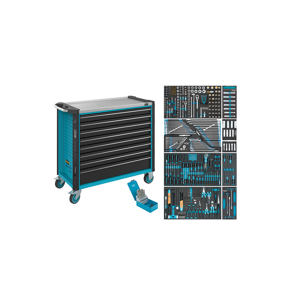 HAZET D&iacute;lensk&yacute; voz&iacute;k Asistent 179NXXL ∙ sortiment 179NXXL-8/399 ∙ 399-d&iacute;ln&yacute; ∙ Z&aacute;suvky, n&iacute;zk&eacute;: 7&times; 81&thinsp;x&thinsp;870&thinsp;x&thinsp;398 mm ∙ Z&aacute;suvky, vysok&eacute;: 1&times; 166&thinsp;x&thinsp;870&thinsp;x&thinsp;398 mm