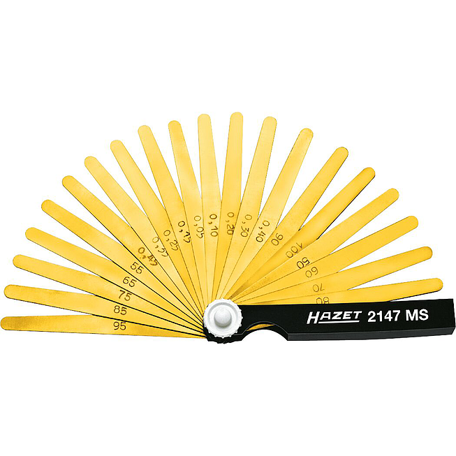 HAZET Listová měrka 2147MS ∙ Délka: 106 mm ∙ 0,05 – 1,0