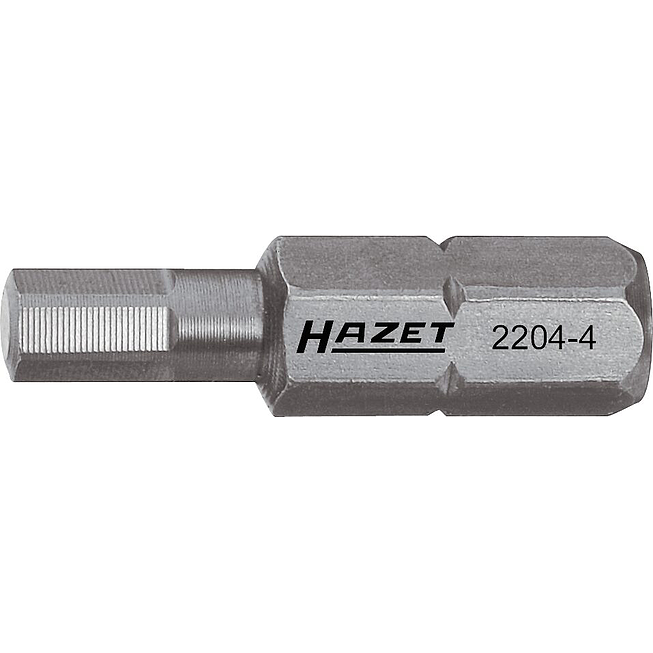 HAZET Bit 2204-6 ∙ 1/4 palce (6,3 mm) šestihran masivní ∙ Profil vnitřní šestihran ∙ Velikost 6 mm