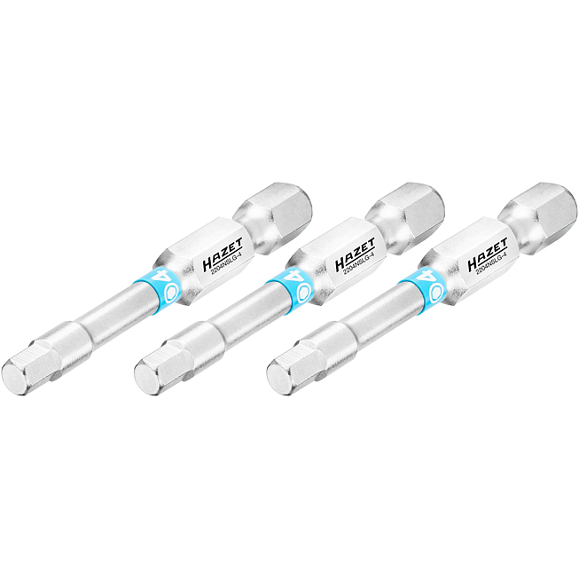 HAZET Bit 2204NSLG-4/3 ∙ 1/4 palce (6,3 mm) šestihran masivní ∙ Profil vnitřní šestihran ∙ 3-dílný ∙ Velikost 4 mm