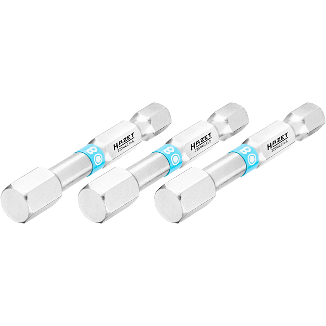 HAZET Bit 2204NSLG-8/3 ∙ 1/4 palce (6,3 mm) šestihran masivní ∙ Profil vnitřní šestihran ∙ 3-dílný ∙ Velikost 8 mm