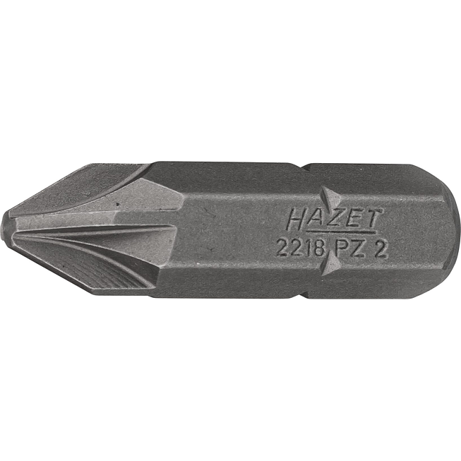 HAZET Bit 2218-PZ2 ∙ 5/16 palce (8 mm) šestihran masivní ∙ Profil Pozidriv PZ ∙ Velikost PZ2