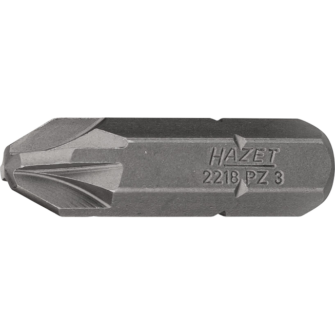 HAZET Bit 2218-PZ3 ∙ 5/16 palce (8 mm) šestihran masivní ∙ Profil Pozidriv PZ ∙ Velikost PZ3