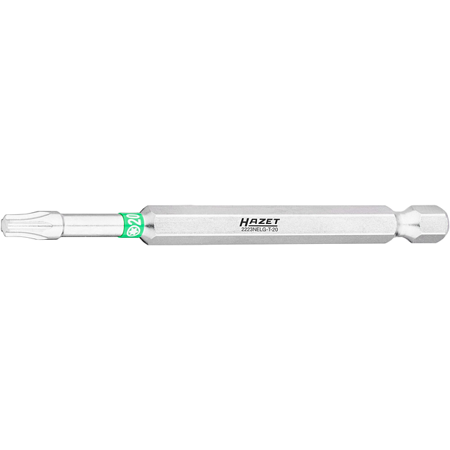 HAZET Bit 2223NELG-T20 ∙ 1/4 palce (6,3 mm) &scaron;estihran masivn&iacute; ∙ Vnitřn&iacute; profil TORX&reg; ∙ Velikost T20