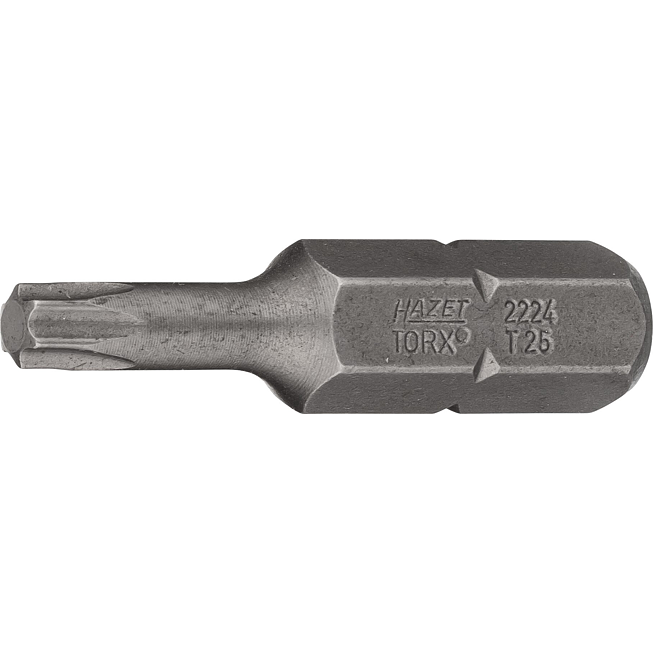 HAZET Bit 2224-T25 ∙ 5/16 palce (8 mm) šestihran masivní ∙ Vnitřní profil TORX® ∙ Velikost T25