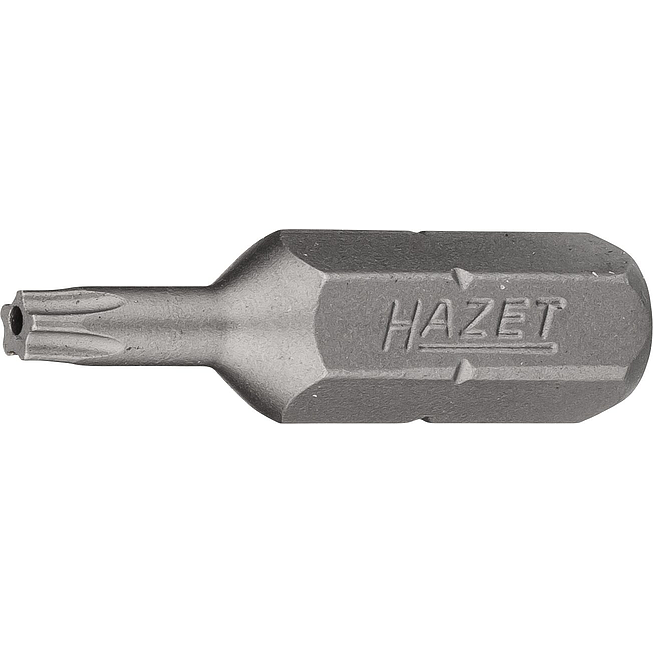HAZET Bit 5 hvězda 2225-10H ∙ 1/4 palce (6,3 mm) šestihran masivní ∙ Profil vnitřní pěticípá hvězda s čepem ∙ Velikost 10H