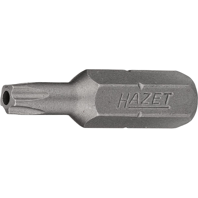 HAZET Bit 5 hvězda 2225-20H ∙ 1/4 palce (6,3 mm) šestihran masivní ∙ Profil vnitřní pěticípá hvězda s čepem ∙ Velikost 20H