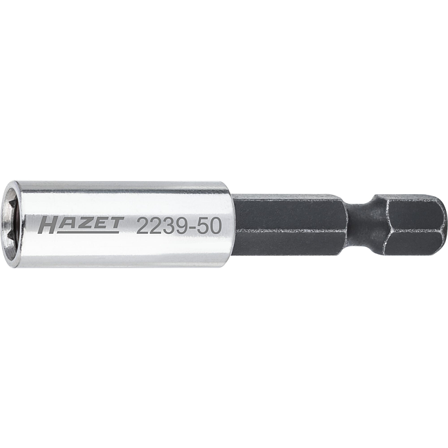 HAZET Adaptér 2239-50 ∙ 1/4 palce (6,3 mm) šestihran masivní ∙ 1/4 palce (6,3 mm) šestihran dutý ∙ Délka: 50 mm