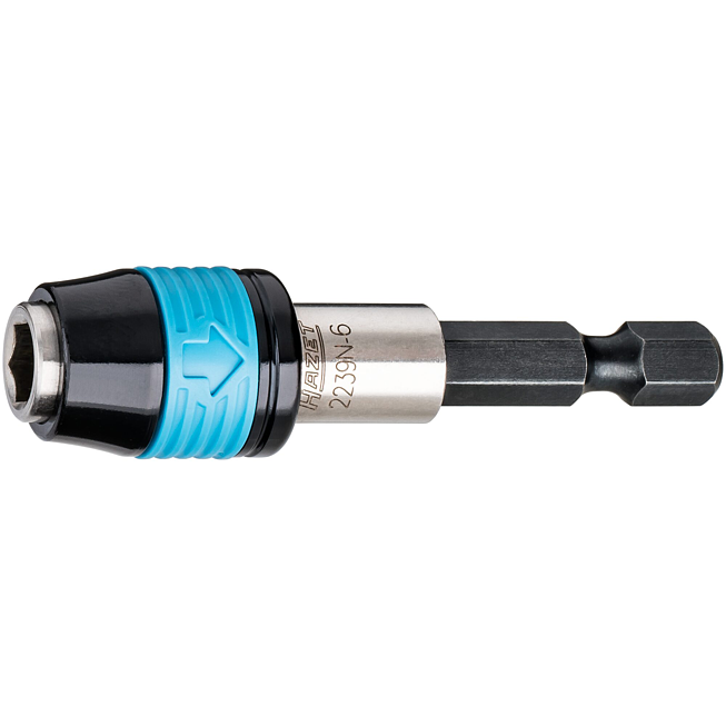 HAZET Adaptér 2239N-6 ∙ 1/4 palce (6,3 mm) šestihran masivní ∙ 1/4 palce (6,3 mm) šestihran dutý ∙ Délka: 60 mm