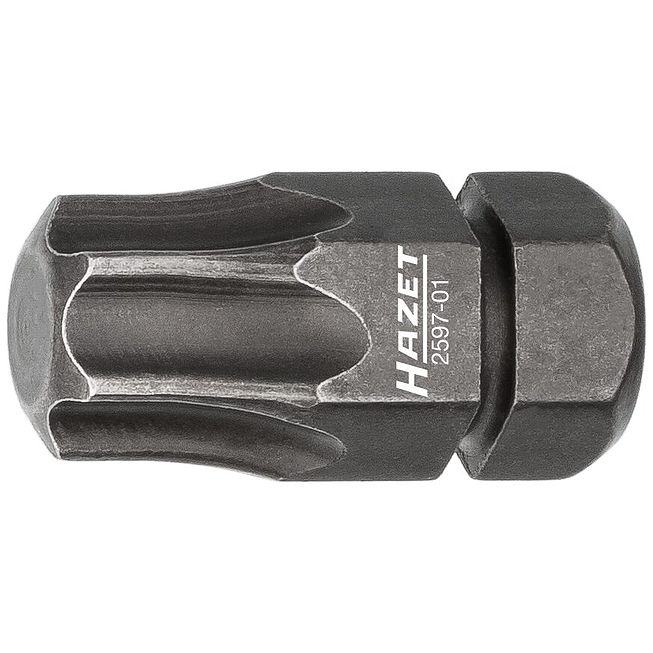HAZET Bit 2597-01 ∙ 5/16 palce (8 mm) &scaron;estihran masivn&iacute; ∙ Vnitřn&iacute; profil TORX&reg; ∙ Velikost T45
