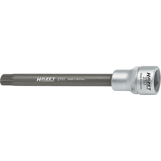 HAZET Nástrčná hlavice pro hlavu válce 2751 ∙ 1/2 palce (12,5 mm) čtyřhran dutý ∙ Vnitřní ozubený profil XZN ∙ Velikost M10