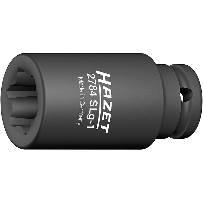 HAZET N&aacute;strčn&aacute; hlavice pro r&aacute;zov&yacute;, strojov&yacute; utahov&aacute;k ∙ se zvl&aacute;&scaron;tn&iacute;m profilem 2784SLG-1 ∙ 1/2 palce (12,5 mm) čtyřhran dut&yacute; ∙ Dr&aacute;žkov&yacute; profil ∙ 39 mm