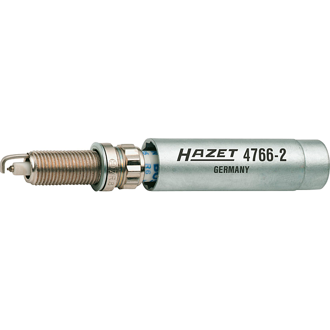 HAZET Kl&iacute;č na zapalovac&iacute; sv&iacute;čky 4766-2 ∙ 3/8 palce (10 mm) čtyřhran dut&yacute; ∙ Vněj&scaron;&iacute; profil dvojit&yacute; &scaron;estihran ∙ Velikost 14 mm