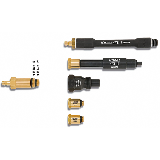 HAZET Tester ztr&aacute;ty tlaku 4795-15 ∙ D&eacute;lka: 165 mm
