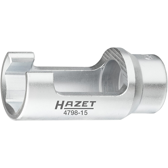 HAZET Nástrčná hlavice pro vstřikovač Siemens s 25 mm 4798-15 ∙ 1/2 palce (12,5 mm) čtyřhran dutý ∙ Profil vnější šestihran ∙ Velikost 25 mm