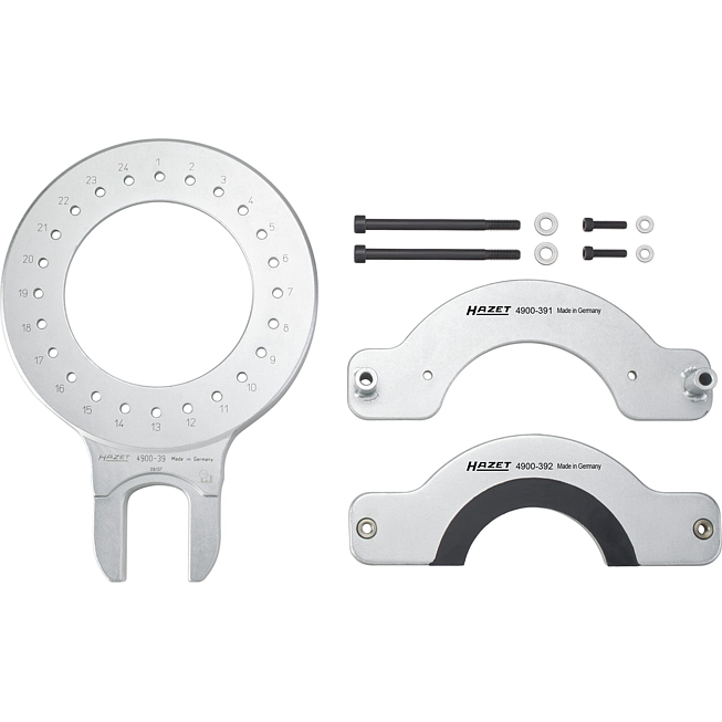 HAZET Sada upínacích desek stahováku pružin ∙ MERCEDES-BENZ 4900-39/11 ∙ 11-dílný