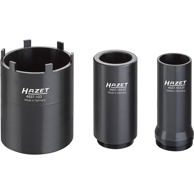 HAZET Sada čepových klíčů pro užitková vozidla 4937-103/3 ∙ 3/4 palce (20 mm) čtyřhran dutý ∙ 3-dílný