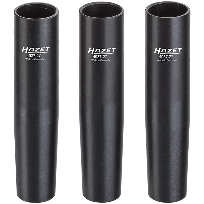 HAZET Sada středicích objímek pro užitková vozidla 4937-27/3 ∙ 1/2 palce (12,5 mm) čtyřhran dutý ∙ 3-dílný