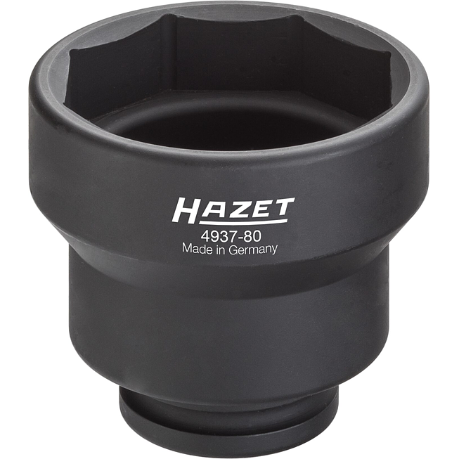 HAZET Nástrčný klíč na axiální matice pro UV 4937-80 ∙ 3/4 palce (20 mm) čtyřhran dutý ∙ Velikost 80 mm
