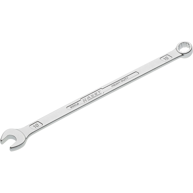 HAZET Očkoplochý klíč ∙ extra dlouhý ∙ štíhlý tvar 600LG-10 ∙ Vnější dvojitý šestihran trakční profil ∙ Velikost 10 mm