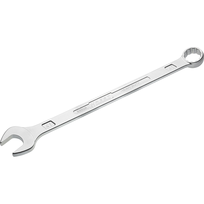 HAZET Očkoplochý klíč ∙ extra dlouhý ∙ štíhlý tvar 600LG-41 ∙ Vnější dvojitý šestihran trakční profil ∙ Velikost 41 mm