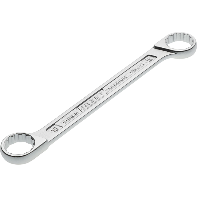 HAZET Oboustranné očkové klíče 610N-18X19 ∙ Vnější dvojitý šestihran trakční profil ∙ Velikost 18 x 19 mm